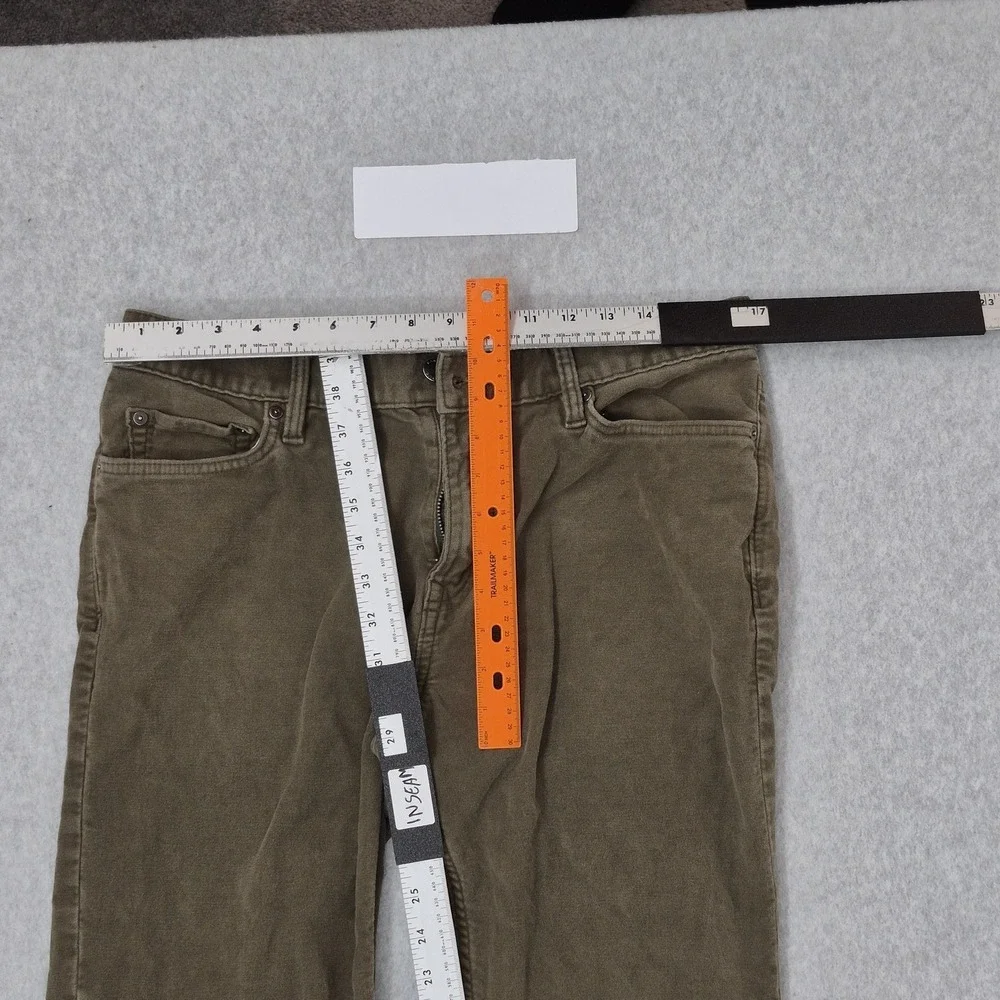 Banana Republic Men Pants 33X32 Olive Traveler Slim Brushed 29